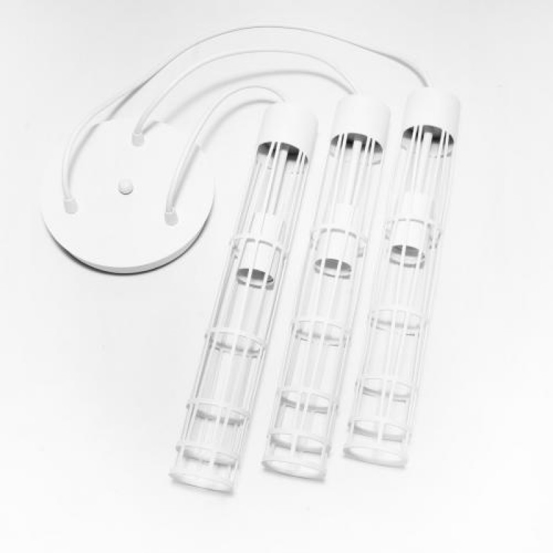 Світильник підвісний MSK Electric Flow у стилі лофт на круглій основі NL 6040-3R WH