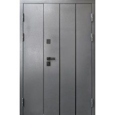 Двері вхідні вуличні терморозрив полуторні Милан Метал/МДФ Антрацит Ваш ВиД 1200х2050х90 Ліве/Праве