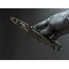 Ніж туристичний Gorillas BBQ 4100 22 см Чорний (KN1038)