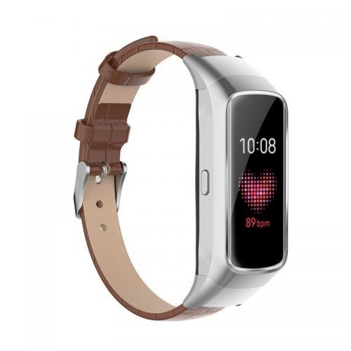 Ремінець Leather Strap для Samsung Galaxy Fit R370 Brown Ремінець Leather Strap для Samsung Galaxy Fit R370 Brown