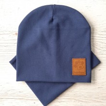 Дитяча шапка з хомутом КАНТА розмір 48-52 Синій (OC-132)