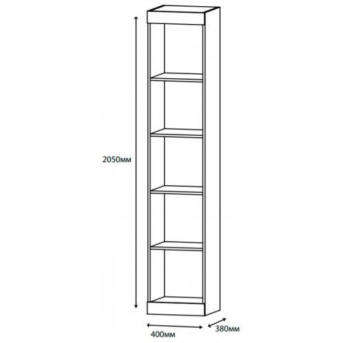 Пенал відкритий Еверест Соната Венге темний (Son-25) Пенал відкритий Еверест Соната Венге темний (Son-25)