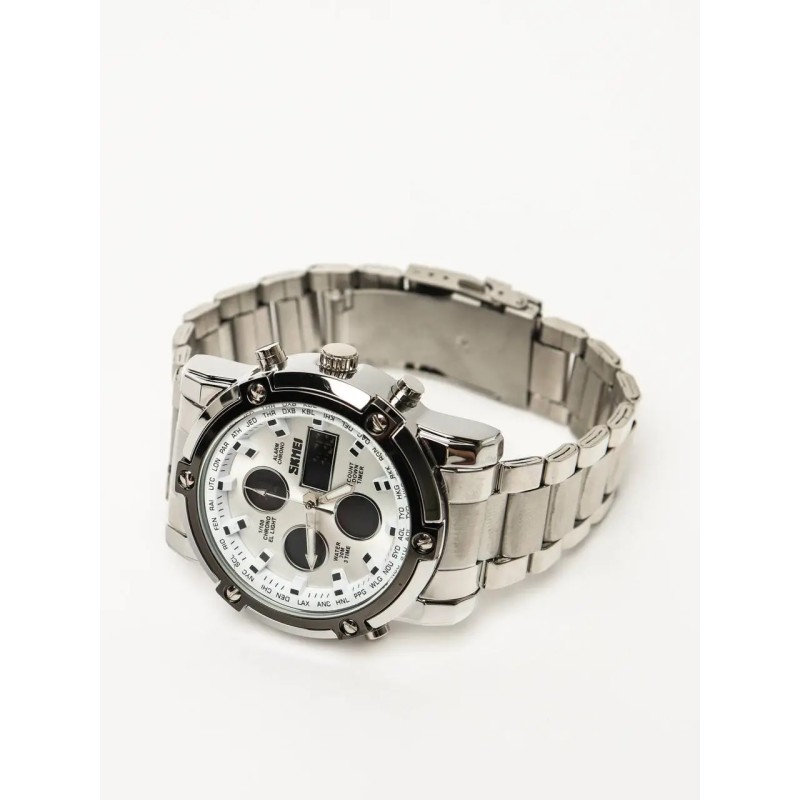 Годинник класичний наручний Skmei 1389 Сріблястий