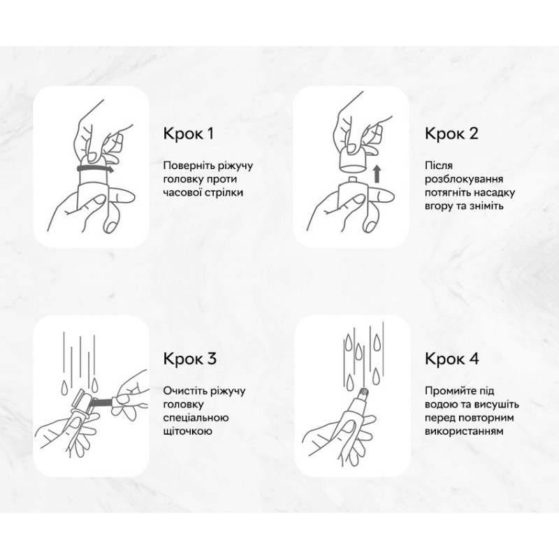 Тример для носа та вух Xiaomi ShowSee C1-BK Black