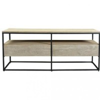 Консоль для дому в стилі Loft NS-373 630x1300x350 мм Черный