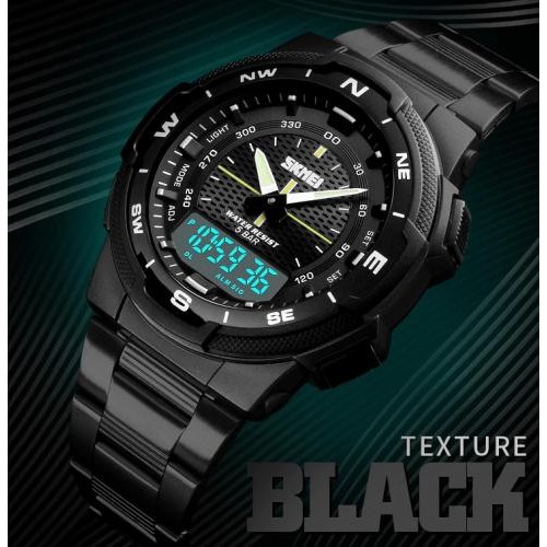 Чоловічий годинник Skmei 1370 Marshal Black Чорний Чоловічий годинник Skmei 1370 Marshal Black Чорний