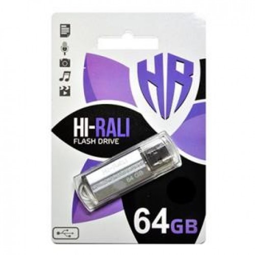 Флеш-накопичувач USB 64GB Hi-Rali Corsair Series Silver (HI-64GBCORSL) в інтернет супермаркеті PbayMarket!