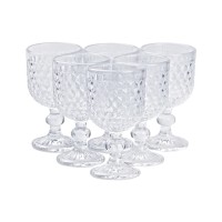 Набір келихів столових із товстого скла під кришталь TS Kitchen прозорий (HP4153)