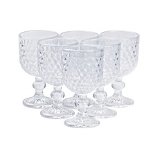 Набір келихів столових із товстого скла під кришталь TS Kitchen прозорий (HP4153)