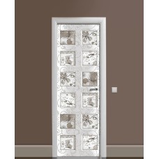 Наклейка на двері Zatarga «Причічі розмови» 650х2000 мм вінілова 3Д наклейка декор самоклеюча