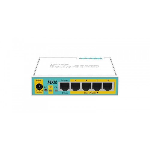 Маршрутизатор MikroTik RouterBOARD RB750UPr2 hEX PoE lite (650MHz/64Mb, 1xUSB, 5х100Мбіт, PoE in, PoE out) в інтернет супермаркеті PbayMarket!