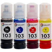 Комплект чорнил Galaxy 103 Epson B/C/M/Y 70 мл 4 шт Різнокольоровий (10451)