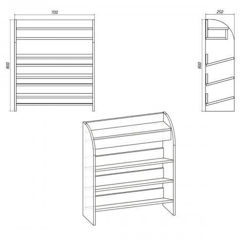 Тумба для взуття Компанит ТО 9 Яблуня Тумба для взуття Компанит ТО 9 Яблуня