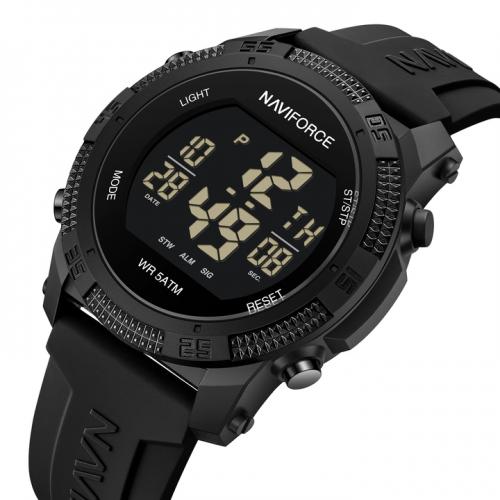 Наручний годинник чоловічий NaviForce Europe Black Чорний (3153) Наручний годинник чоловічий NaviForce Europe Black Чорний (3153)