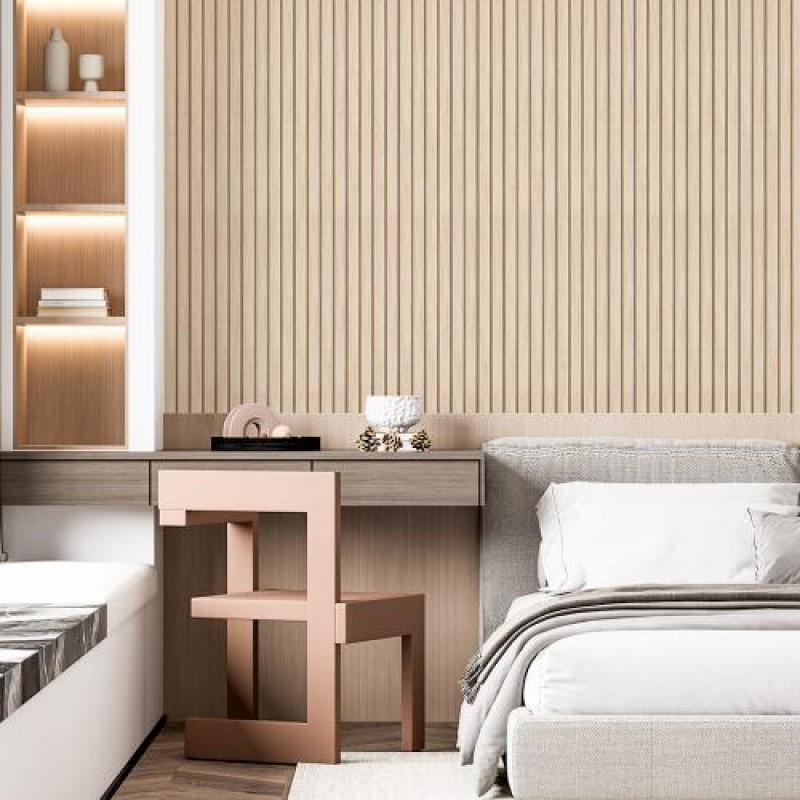 Декоративна стінова рейка Sticker Wall PS 2900x120x12 мм Бежевий (SW-00001741)