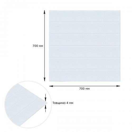 Панель стінова 3D Sticker Wall 700х700х4 мм Білий (D) SW-00001964