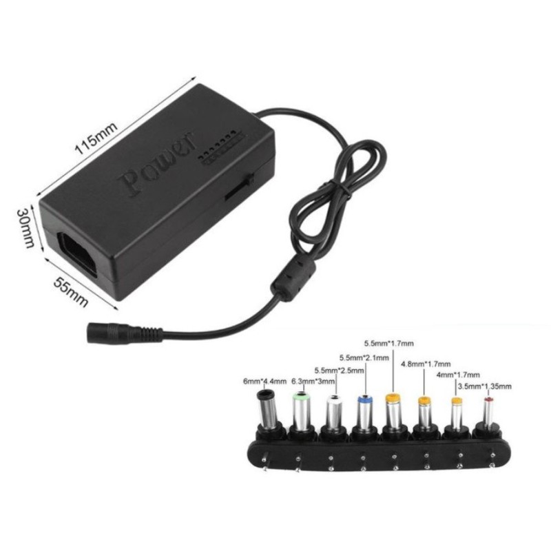 Універсальний блок живлення для ноутбуків RIAS ZH-4096 12-24V 4.5A 120W 8в1 (3_02291)