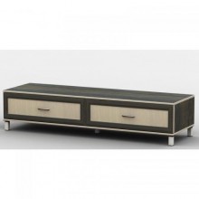 Тумба під телевізор Тиса Мебель ТВ-239 Венге Дуб молочний 27x45x120 см