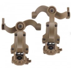 Універсальний адаптер для кріплення активної гарнітури на рейки шолома OPS Core Пісочний