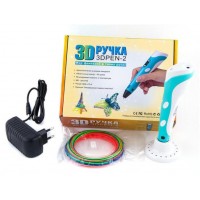 3D ручка 2 покоління Jia Yue Toys для малювання З LCD дисплеєм блакитний 3D ручка 2 покоління Jia Yue Toys для малювання З LCD дисплеєм блакитний