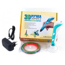 3D ручка 2 покоління Jia Yue Toys для малювання З LCD дисплеєм блакитний