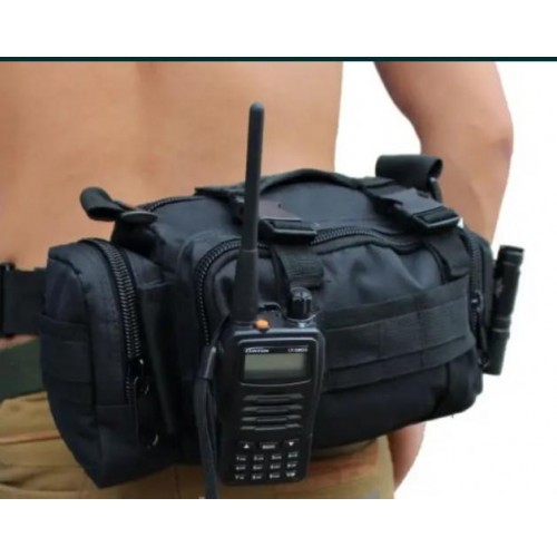 Тактична поясна сумка Military Mochilas Molle 32*17*11 см Чорна Тактична поясна сумка Military Mochilas Molle 32*17*11 см Чорна