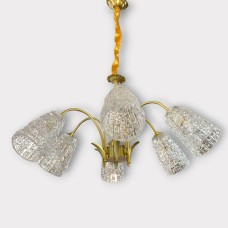 Світлодіодна люстра No Brand Дзвони 5016 Золотистий на 6 плафонів