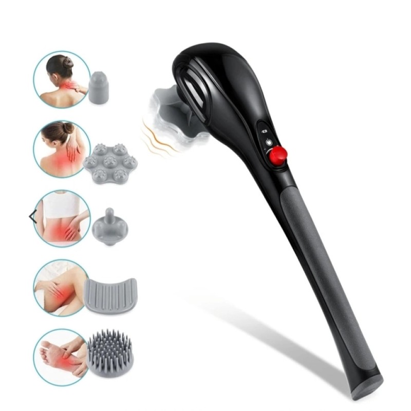 Масажер ручний для тіла No Brand B-6 5 насадок Чорний (1797877216)
