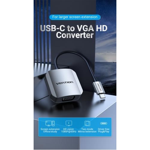 Кабель Vention Type-C - VGA, 0.15 м (TDFHB) в інтернет супермаркеті PbayMarket!