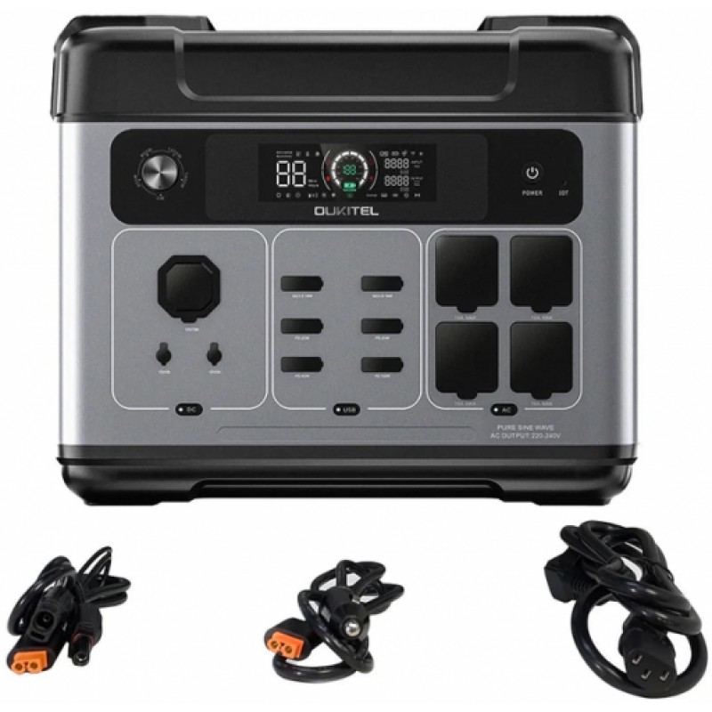 Зарядна станція Oukitel P2001E Plus 2400Вт 2048Вт/год LiFePO4 (2429149122)