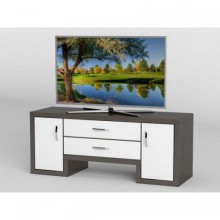 Тумба під телевізор Тиса Мебель ТВ-249 Венге Білий 45x35x110 см