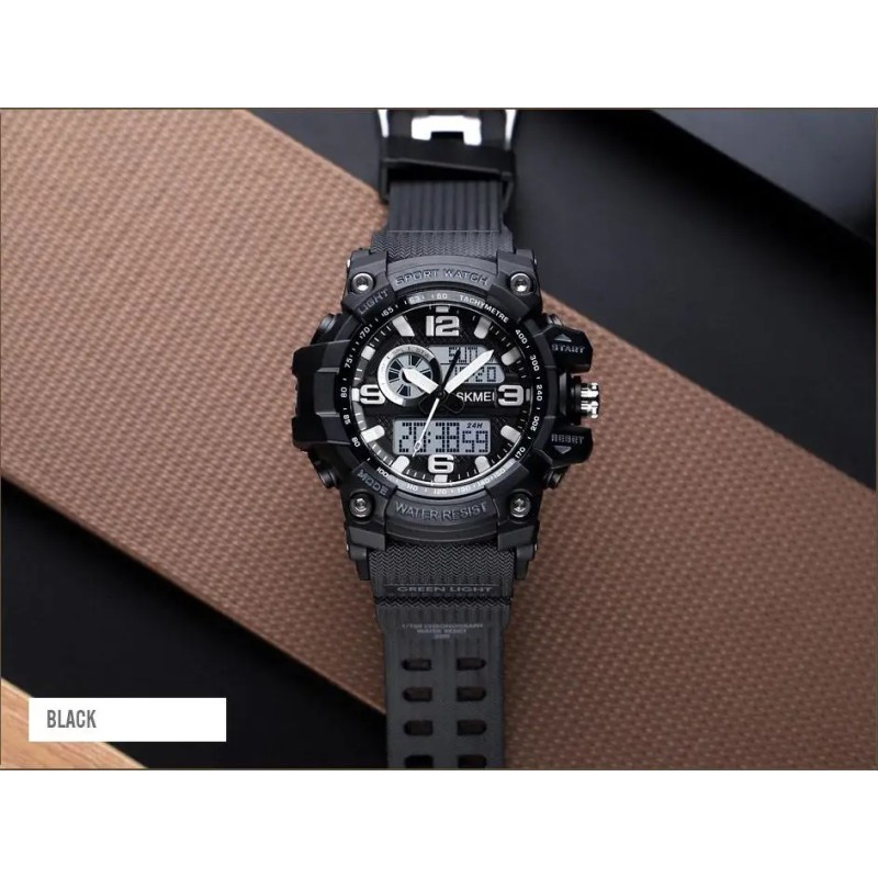Чоловічий спортивний годинник Skmei 1436 Чорний