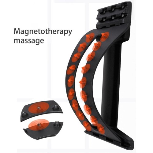 Тренажер місток масажер для спини та хребта MHZ Magic Support, чорний