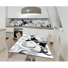 Наклейка 3Д вінілова на стіл Zatarga «Біла скромність» 650х1200 мм (Z184904/1st)