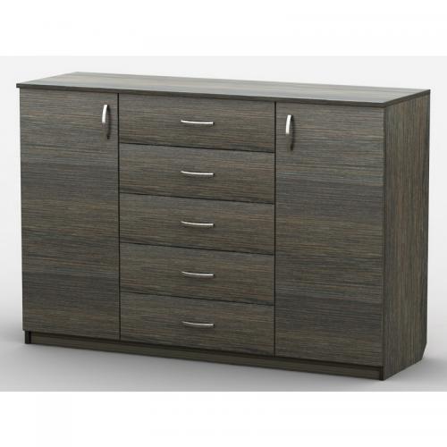 Комод Тиса Мебель АКМ-69 2 Венге 60x90x140 см Комод Тиса Мебель АКМ-69 2 Венге 60x90x140 см