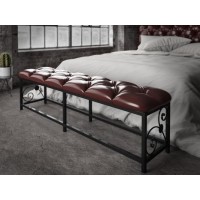 Пуф ліжковий Tenero Кадіс 1755х370х450 мм Чорний з коричневим (1000002132) Пуф ліжковий Tenero Кадіс 1755х370х450 мм Чорний з коричневим (1000002132)