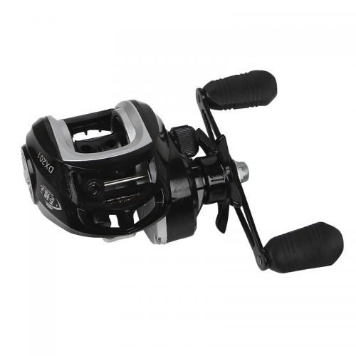 Котушка рибальська мультиплікаторна Juqiwang DX 201 Black-Silver Left 13558-85980 Котушка рибальська мультиплікаторна Juqiwang DX 201 Black-Silver Left 13558-85980