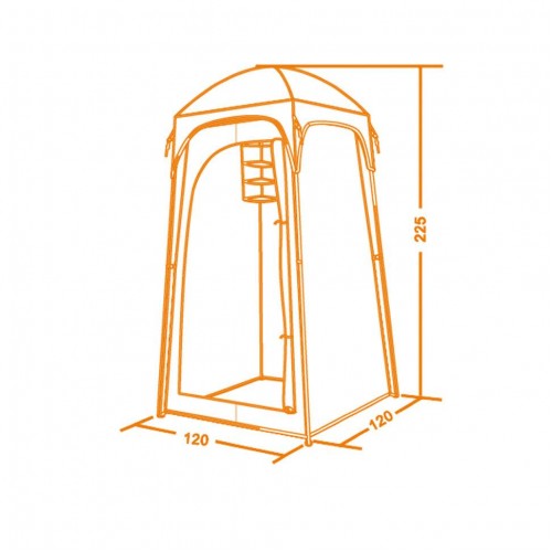 Тент туристичний для туалету або душу Кемпинг 120x120x225 мм Бежевий (2387056199) Тент туристичний для туалету або душу Кемпинг 120x120x225 мм Бежевий (2387056199)