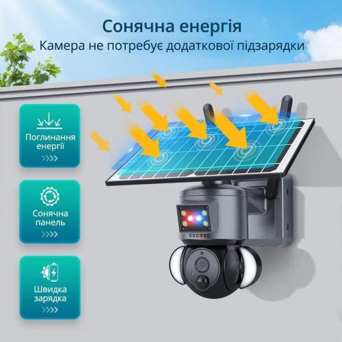Вулична IP-камера Sectec ST-S528M-4G-4M-ASR 4G 2K 4MP 2560 x 1440 IP66 (57903) Вулична IP-камера Sectec ST-S528M-4G-4M-ASR 4G 2K 4MP 2560 x 1440 IP66 (57903)