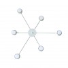 Люстра стельова MSK Electric Space на 6 плафонів GX53 Білий NL 8040-6 WH 618665