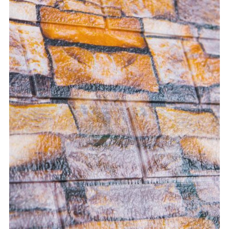 Самоклеюча декоративна 3D панель 3D Loft 700x770x5 мм Різнокольоровий (160)