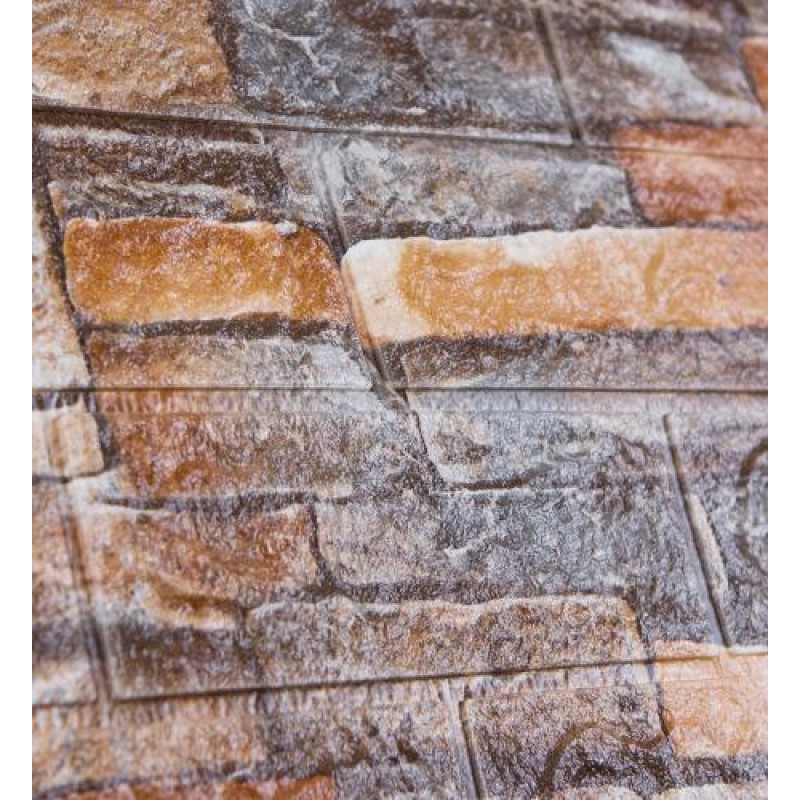 Самоклеюча декоративна 3D панель 3D Loft 20000x700x3 мм Різнокольоровий (445)