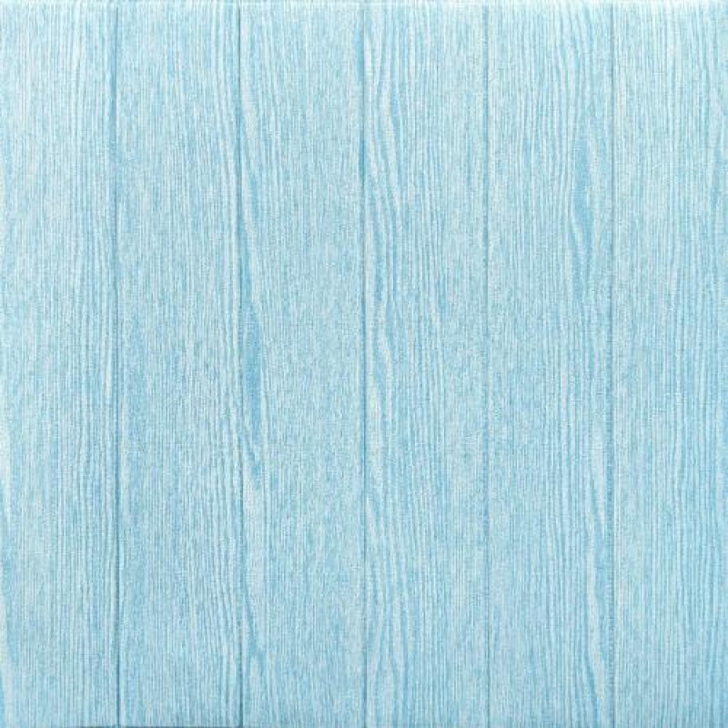 Самоклеюча 3D панель Sticker Wall SW-00001338 Синє дерево 700х700х4мм