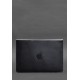 Шкіряний чохол-конверт на магнітах для MacBook 13 Темно-синій BlankNote