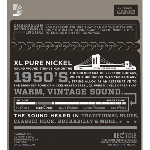 Струни для електрогітари D'Addario EPN115 Pure Nickel Medium Electric Strings 11/48 Струни для електрогітари D'Addario EPN115 Pure Nickel Medium Electric Strings 11/48