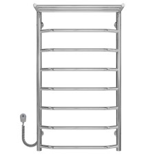 Рушникосушарка електрична Трапеція з полицею П8 500х900 Deffi Хром EF16 (C.TP.90.50.8.E.C.L.5)