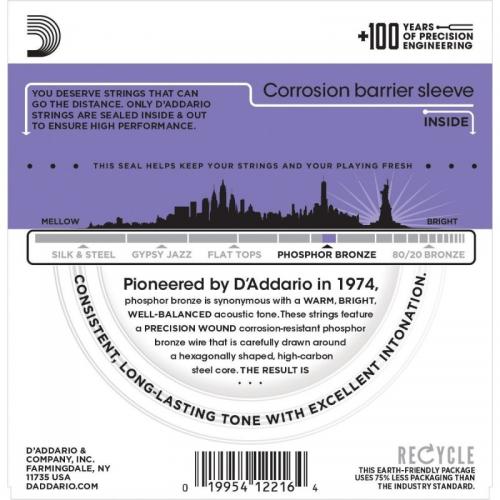 Струни для акустичної гітари D'Addario EJ26 Phosphor Bronze Custom Light Acoustic Guitar Strings 11/52 Струни для акустичної гітари D'Addario EJ26 Phosphor Bronze Custom Light Acoustic Guitar Strings 11/52