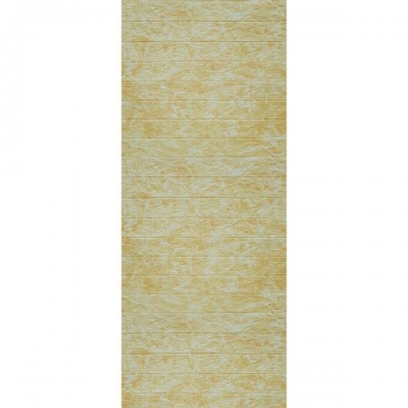 Самоклеюча декоративна 3D панель під цеглу бежевий мармур у рулоні 20 м 3D Loft 20000x700x3мм