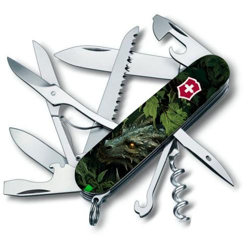Складаний ніж Victorinox Huntsman Zodiac 91 мм Зелений дерев'яний дракон (1.3713.3_Z3240p) Складаний ніж Victorinox Huntsman Zodiac 91 мм Зелений дерев'яний дракон (1.3713.3_Z3240p)
