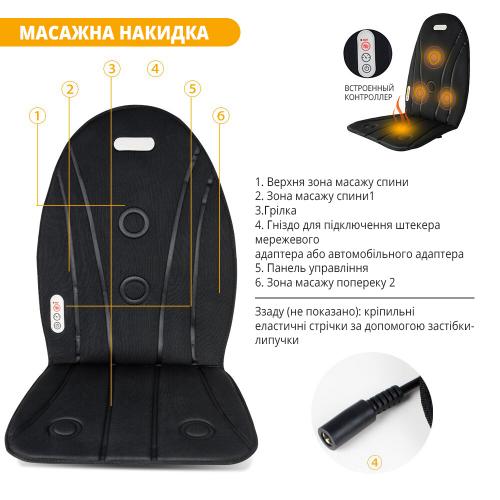 Масажна накидка Inspire 081MC 12W Black Масажна накидка Inspire 081MC 12W Black